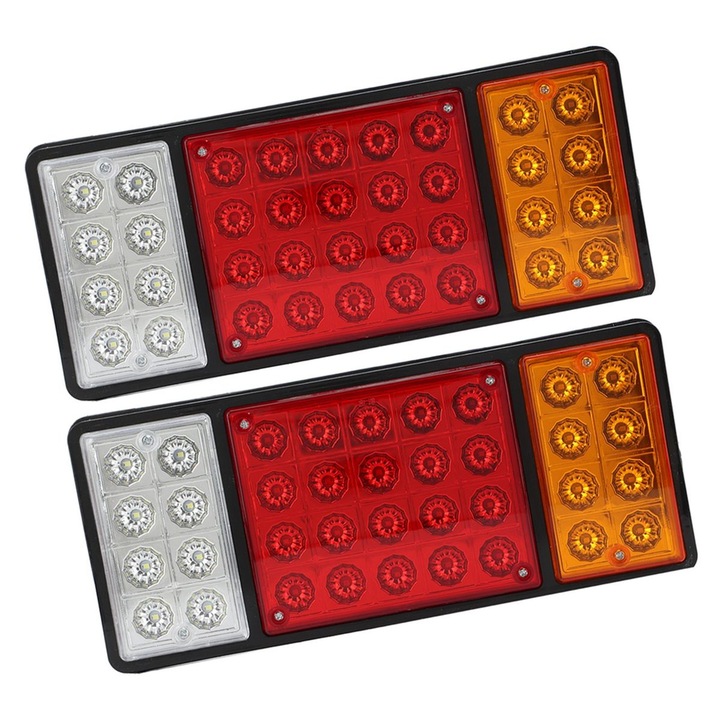 2 db hátsó lámpa készlet 12V 36 LED, piros, univerzális
