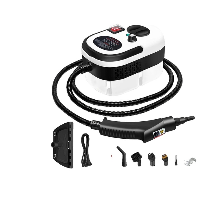 Aparat de curatat cu abur portabil 2500W 1.2L 6 trepte 11 accesorii