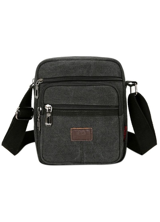 Férfi crossbody táska, nagy kapacitású, kék, 30x10x25cm