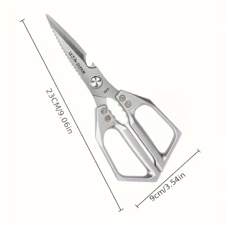 Foarfeca bucatarie multifunctionala otel inoxidabil SK5 japonez ergonomic