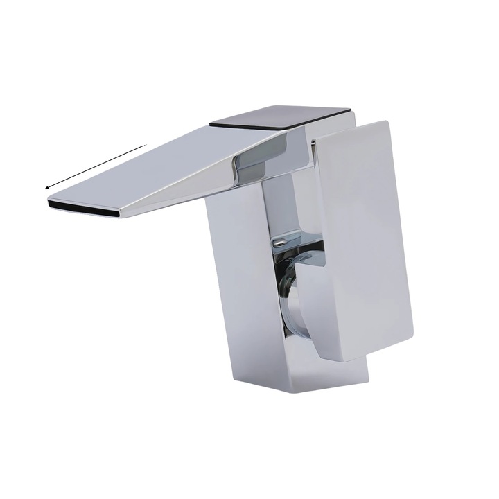 Sanitér csaptelep, LED hőmérséklet, sárgaréz, ezüst, 12V, 0.6mpa