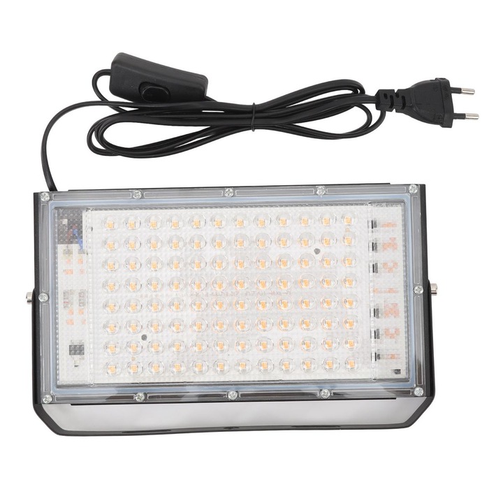 Lumina LED beltéri növényekhez 100W, 96 LED, műanyag-alumínium, fehér