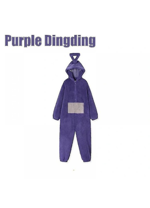 Teletubbies unisex egész pizsama pároknak, lila, otthoni viselet