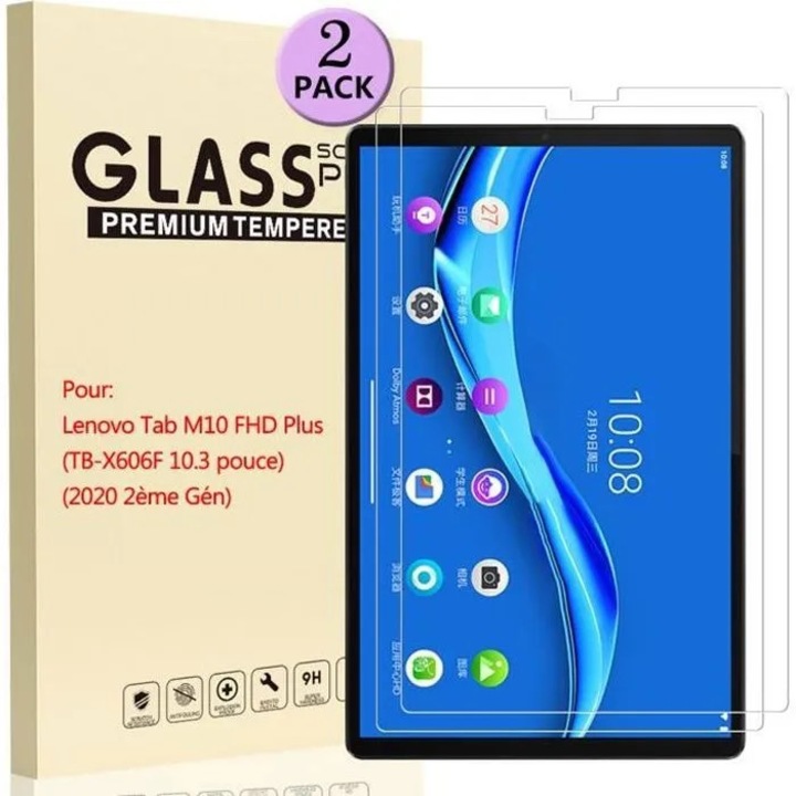Lenovo Tab M10 FHD Plus TB-X606F képernyővédő fólia, edzett üveg, 10.3", 2 db-os szett