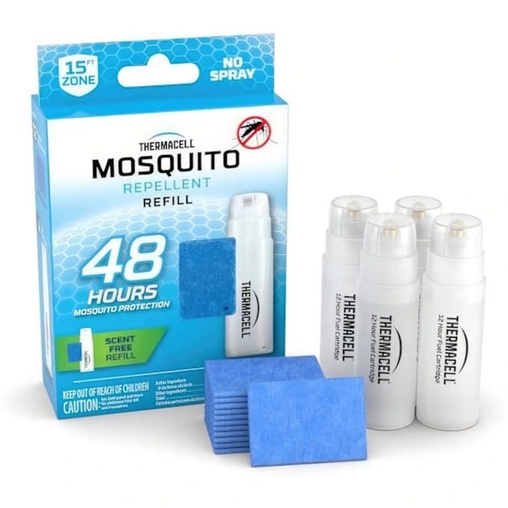 Rezerva repelent tantari 12 placute 4 cartuse 48h protectie incolor inodor