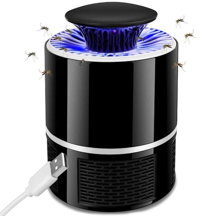 Лампа инсектицидна USB 5W, LED, бяла, 18x10x10см