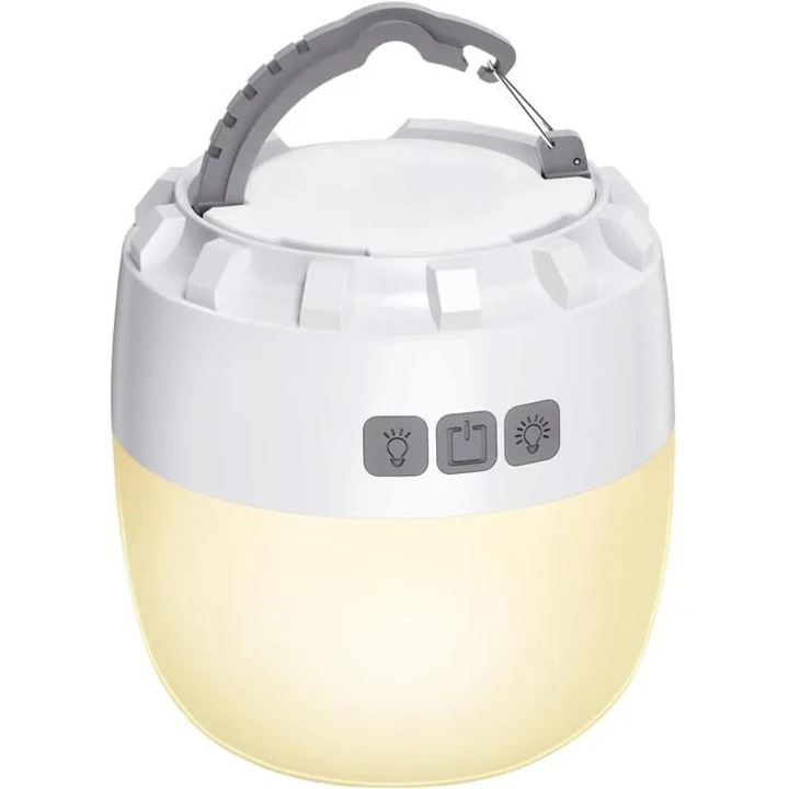 Kempinglámpa LED 8000mAh 4 változtatható mód fehér IPX5 187g