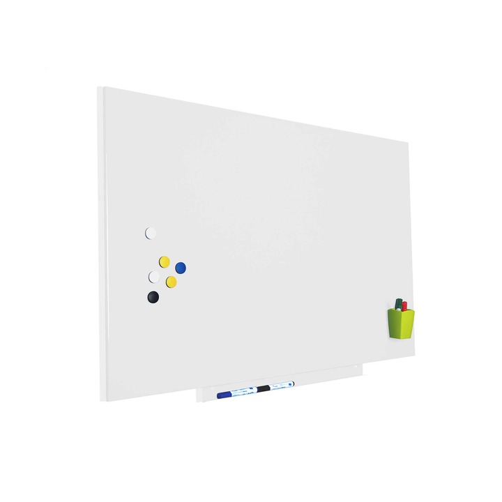Бяла магнитна дъска Rocada Skin, 75 x 115 cm