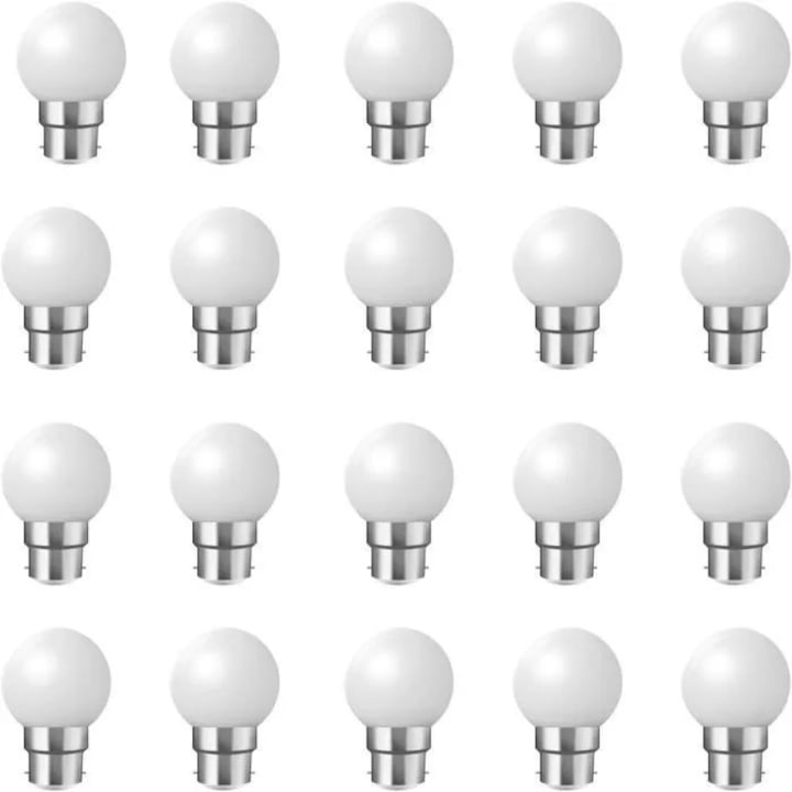 Bec LED B22 OME 2W 200lm hideg fehér 45x68mm 20 db-os szett