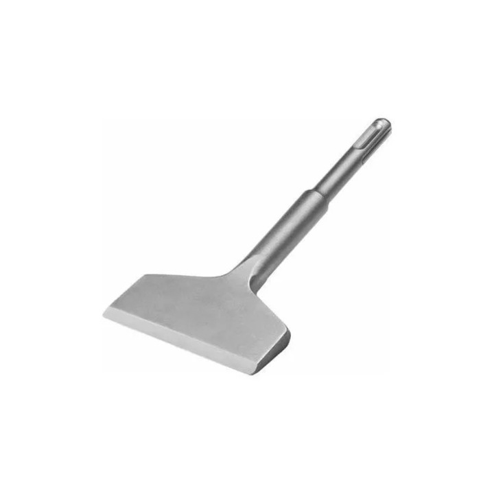 Dalta plata SDS Plus MI-08184277, 165 x 75 mm, varf inclinat, otel calit anti-rugina, compatibila cu ciocane rotopercutoare