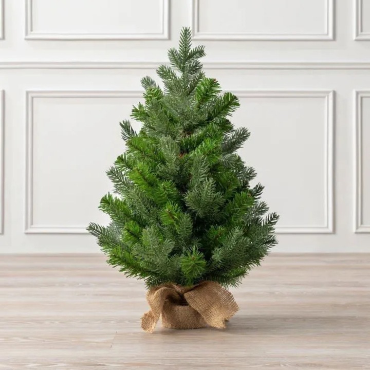Műfenyő 60cm zöld, juta talppal