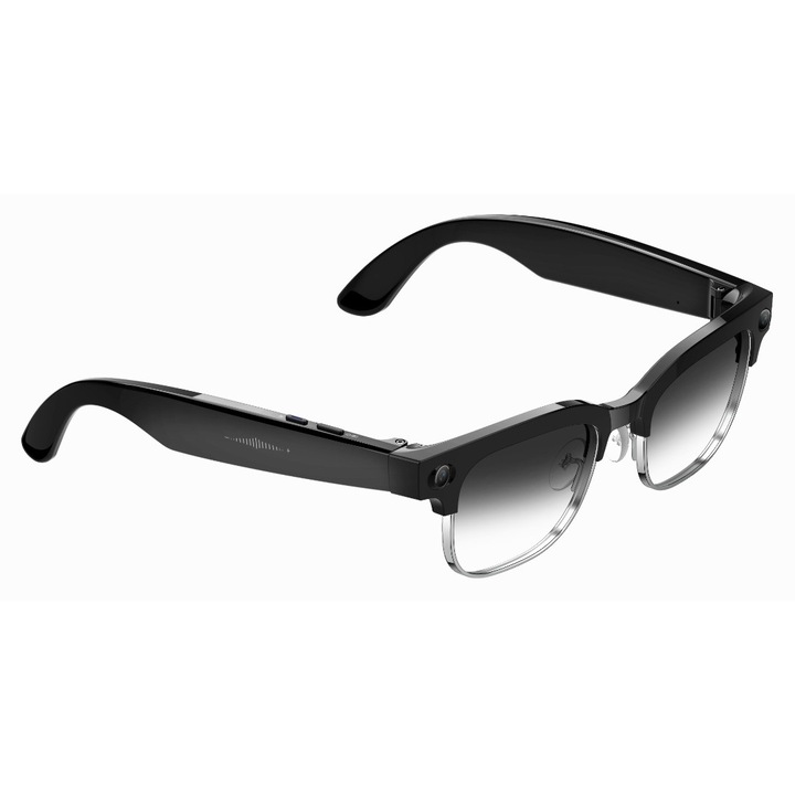 Ochelari Inteligenti AI GBV Logic W630, Camera Sony 8MP Full HD 1080P, ChatGPT, Traducere in Timp Real, Limba Romana, Lentile heliomate, Bluetooth 5.4, Apeluri Hands-Free, UV400, Difuzor si microfon incorporat