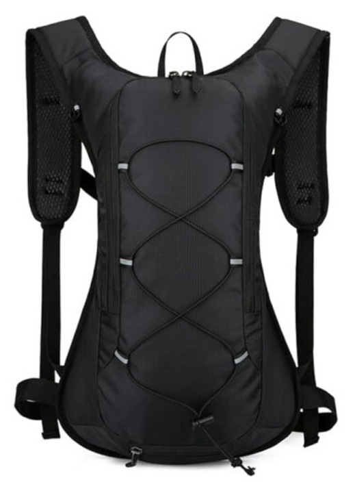 Vízálló sport hátizsák 15L fekete 41x29x10cm uniszex