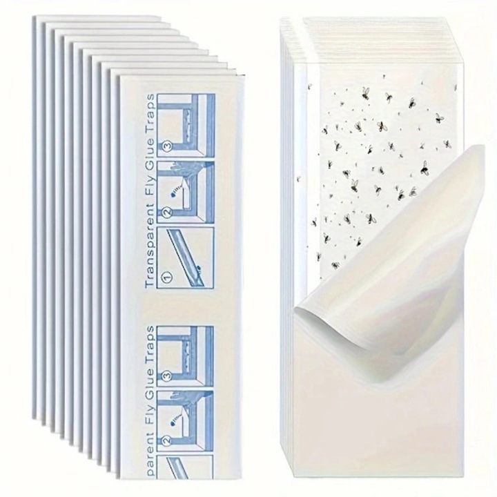 Прозрачна капан за мухи, лепяща лента, 1 бр