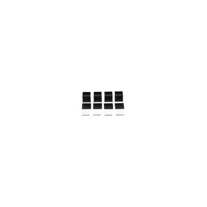 Set 4 Suporturi Mobilier, 6.5cm, Plastic si Cauciuc, Negru