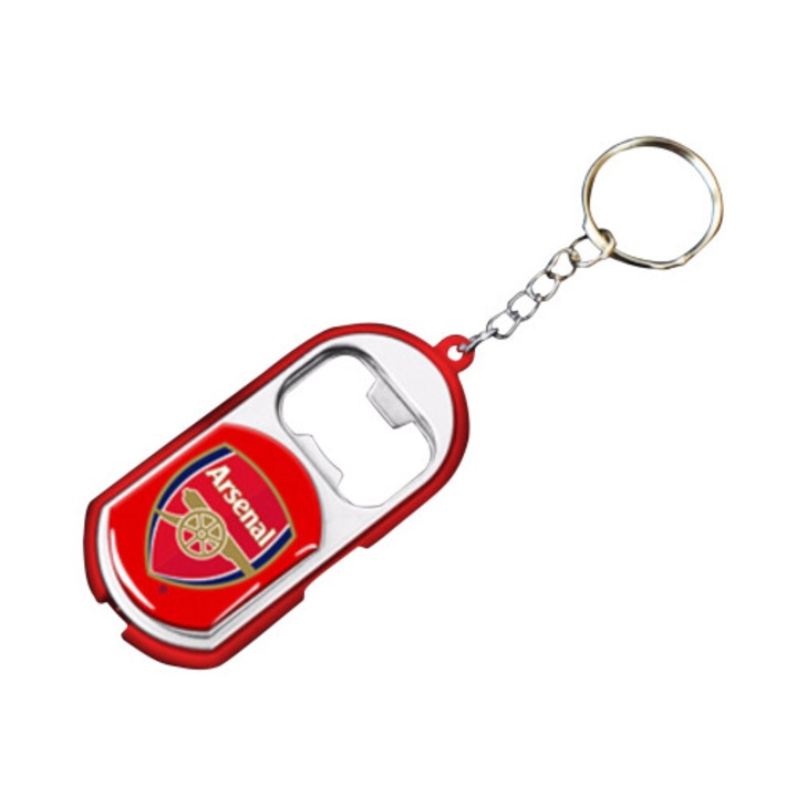 Отварачка за бутилки ключодържател с фенерче Arsenal 7x3.5cm