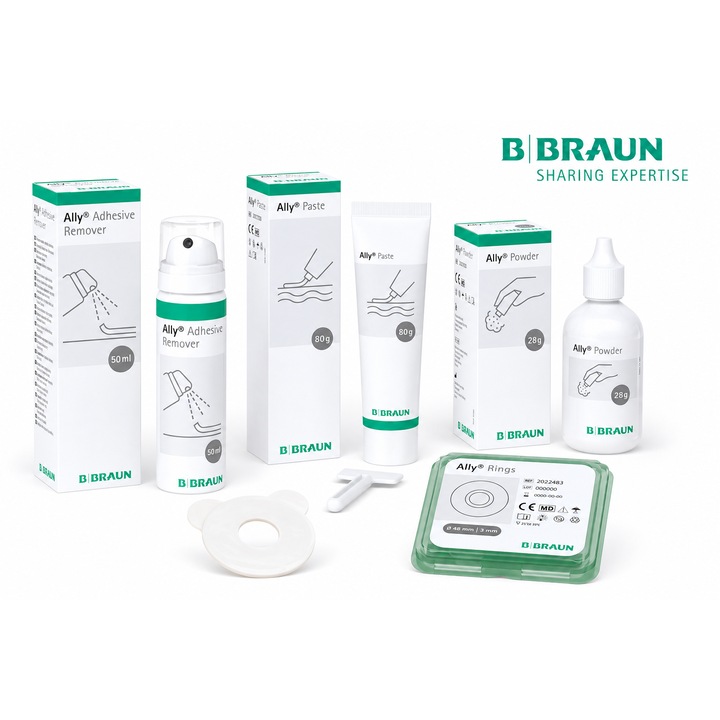 Set complet de grija B. Braun pentru stoma – accesorii pentru fixarea sigura a pungii