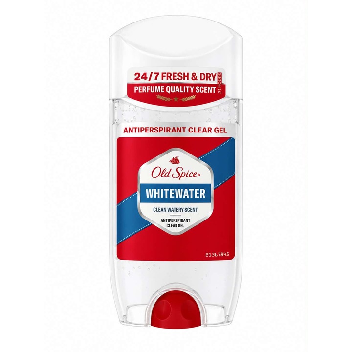 Old Spice Whitewater Antiperspirant Clear Gel pentru barbati, 70 ml