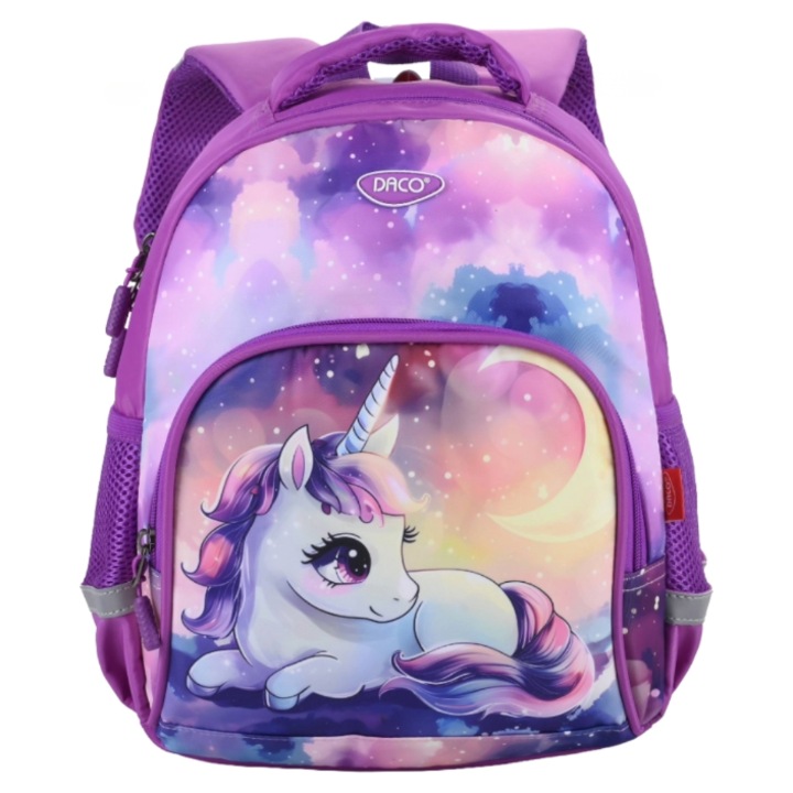 Ghiozdan gradinita Daco, 2 compartimente, 33 x 25 x 13 cm - Motiv Unicorn, GH261