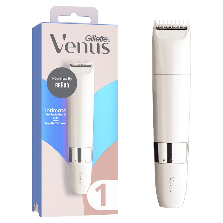 Trimmer Gillette Venus pentru par pubian si piele, 1 buc
