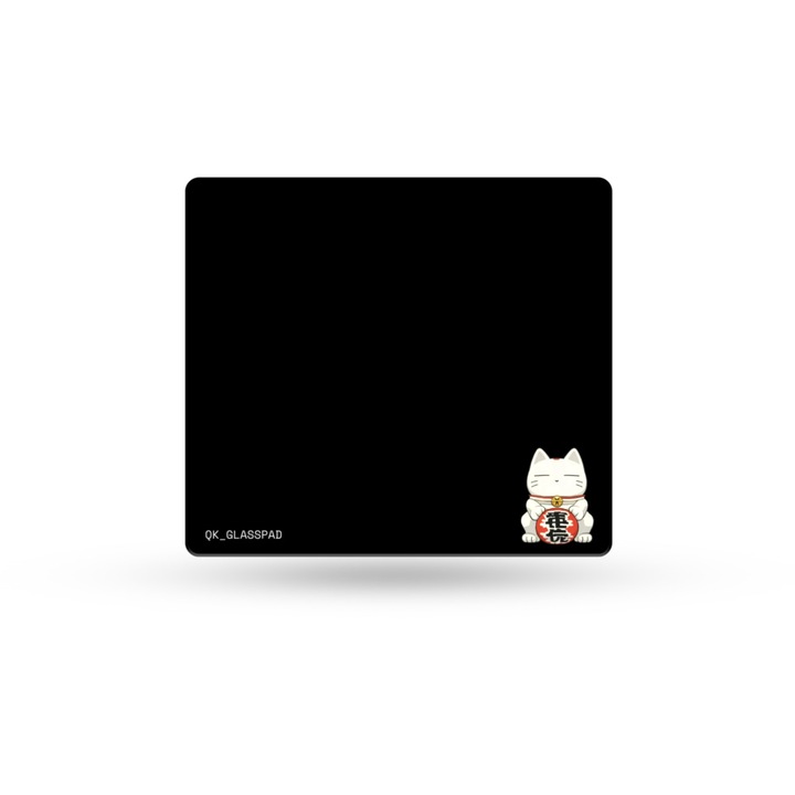 Mousepad Gaming QwertyKey Esports Glass MOMO 3.2mm Anti-Slip TPU