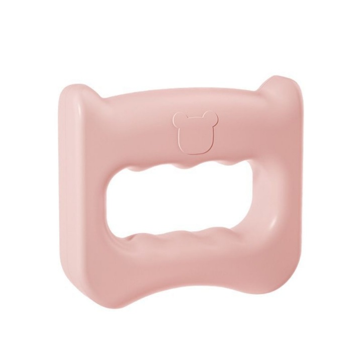 Aparat de masaj 2-in-1 (de mana si cu curea), mini si portabil, cu reglare pe mai multe trepte, frecventa variabila, potrivit pentru mai multe zone ale corpului, roz