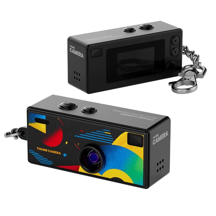 Mini camera digitala tip breloc G6, 1080P, retro, culoare negru