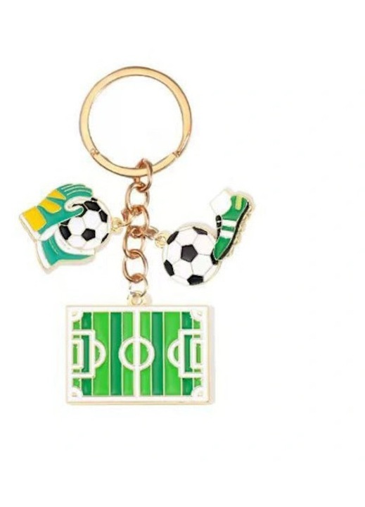 Multicolor futball labda kulcstartó