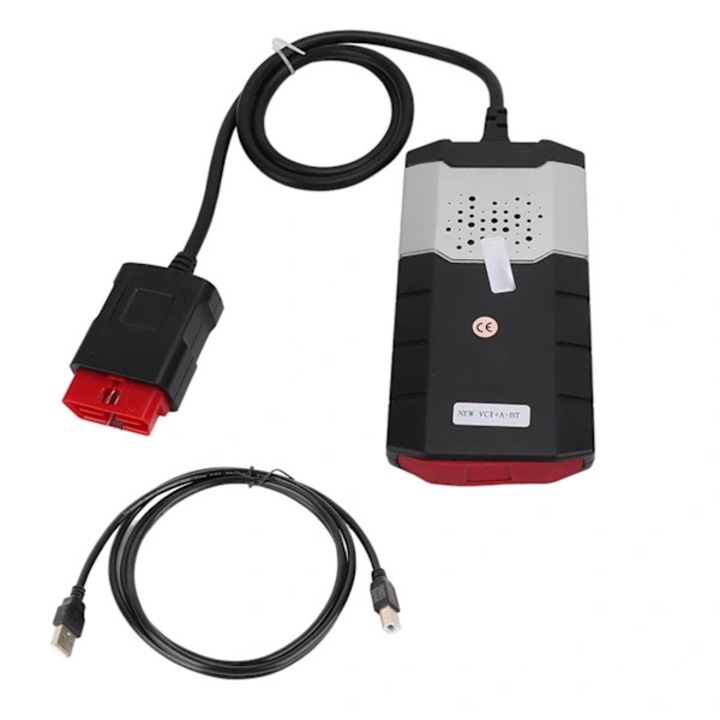 Scanner OBD2 / cititor coduri DS150 V9/VCI 150E, multilingv, compatibil 12-24V, include cablu si CD, multicolor, 1 set