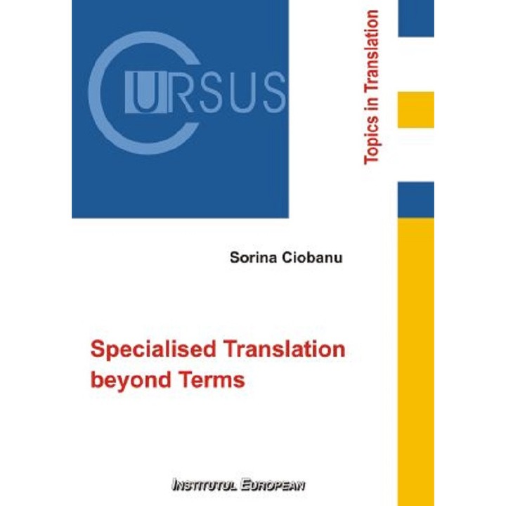 Specialised Translation Beyond Terms - Sorina Ciobanu