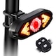 Stop Bicicleta cu Semnalizare Leccik®, Telecomanda Wireless, Incarcare USB, Rezistenta la Apa IPX4, LED Ultra Bright 100 Lumeni, 5 Moduri Iluminare, Lampa Spate Siguranta Ciclism Noaptea, Negru