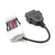 Диагностичен адаптерен кабел 16 пина OBD към OBD2 за Tesla Model 3/Y 2019-2021, plug and play, съвместим с OBD2 USB/Wi-Fi/Bluetooth скенери, ABS, Черен, 1 бр