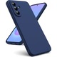 Husa Compatibila Samsung Galaxy A55 Liquid Silicon Soft cu interior Textil. Albastru
