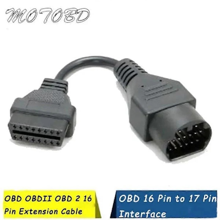 Cablu adaptor OBD2 pentru Mazda 17 pini la 16 pini, negru, 1m