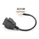 OBD към OBD2 16-пинов адаптерен кабел за Tesla Model 3/Y 2019-2021, plug and play, съвместим с OBD2 скенери (USB/Wi-Fi/Bluetooth), ABS, черен, 1 бр