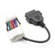 OBD към OBD2 16-пинов адаптерен кабел за Tesla Model 3/Y 2019-2021, plug and play, съвместим с OBD2 скенери (USB/Wi-Fi/Bluetooth), ABS, черен, 1 бр