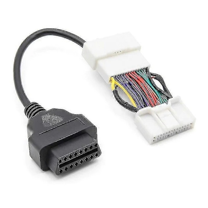 OBD към OBD2 16-пинов адаптерен кабел за Tesla Model 3/Y 2019-2021, plug and play, съвместим с OBD2 скенери (USB/Wi-Fi/Bluetooth), ABS, черен, 1 бр