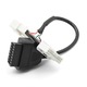 OBD към OBD2 16-пинов адаптерен кабел за Tesla Model 3/Y 2019-2021, plug and play, съвместим с OBD2 скенери (USB/Wi-Fi/Bluetooth), ABS, черен, 1 бр