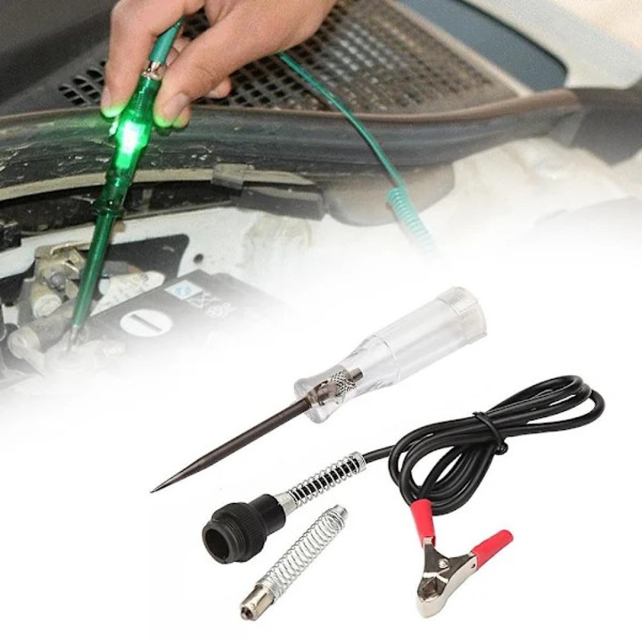 Tester circuit auto 6-24V, LED, 19x2.5cm, cablu 99cm