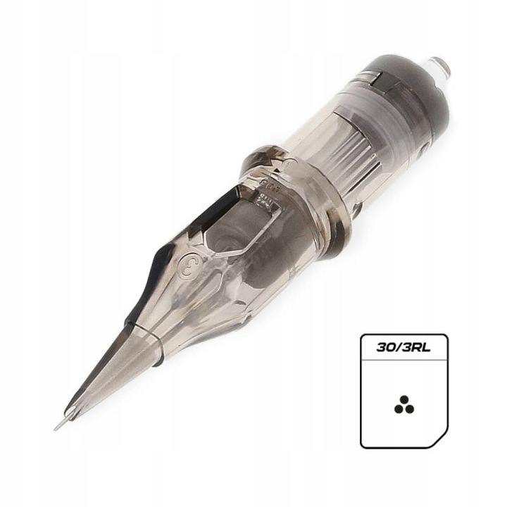 Equaliser 3 RL LT 0,30 mm tűpatronok, kontúrhoz és finom vonalakhoz, LT hegy a precizitásért, stabil tintaáramlás, átlátszó, 1 db