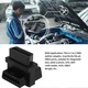 Адаптер OBD2 (сплитер) 16 пина към 2 гнезда, Plug and Play, съвместим с OBD2 скенери и GPS/WiFi/Bluetooth аксесоари, компактен от ABS, черен, 1 бр