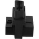 Адаптер OBD2 16 пина, сплитер Plug and Play за 2 порта, от ABS, съвместим с OBD2 скенери и донгъли, Черен, 1 бр