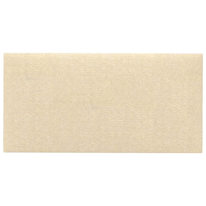vidaXL Fali Fejtámla 12 db 30 x 15 cm Krém szövet 4008306