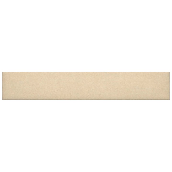 vidaXL Fali Fejtámla 12 db 90 x 15 cm Krém szövet 4008357