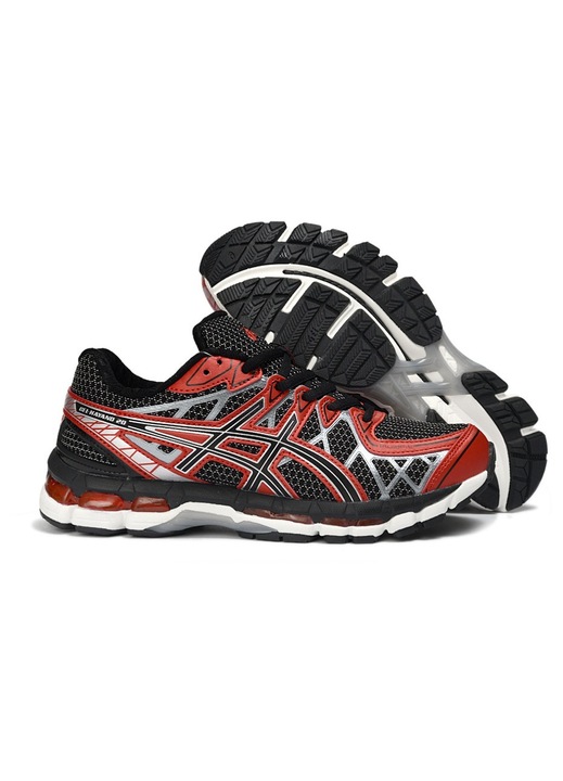Férfi sportcipő, Asics, Gel-Kayano 20, Fekete/Piros, eredeti gyártmány