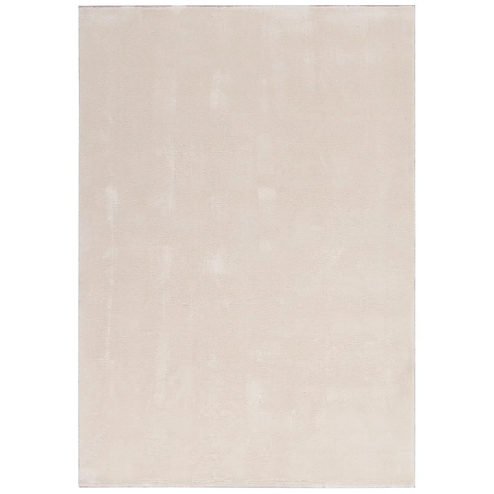 Sky krémszínű elefántcsontszínű bolyhos modern stílusú szőnyeg 170x120 cm