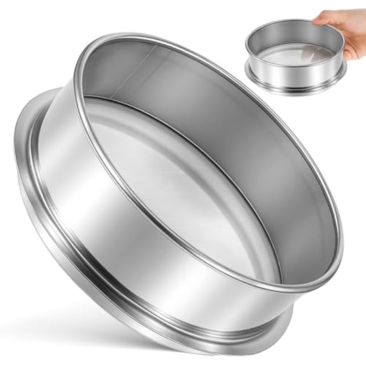 Sita rotunda din otel inoxidabil 6.3 inch, plasa fina 100, filtru pentru ceramica si vopsea