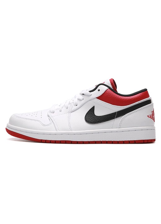 Férfi sportcipő, Jordan, Air Jordan 1 Low, fehér szín, textil anyag