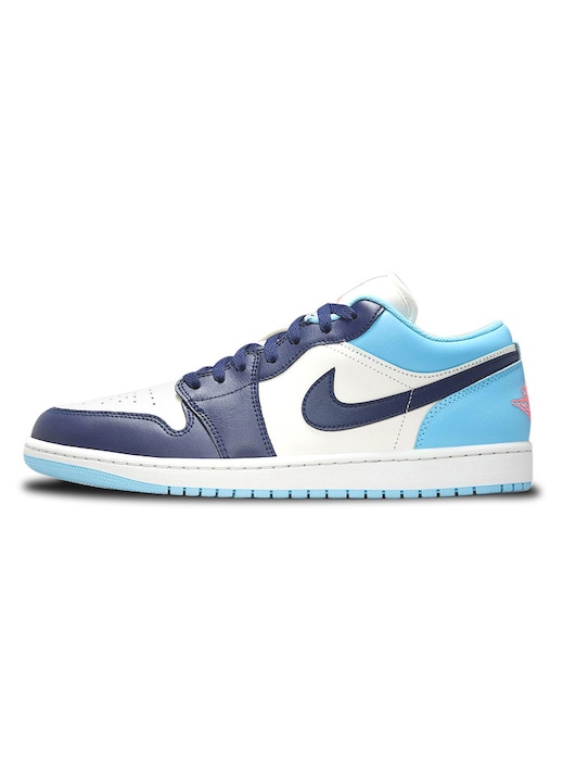 Pantofi sport barbati, Jordan, Air Jordan 1 Low, culoare albastru, material textil