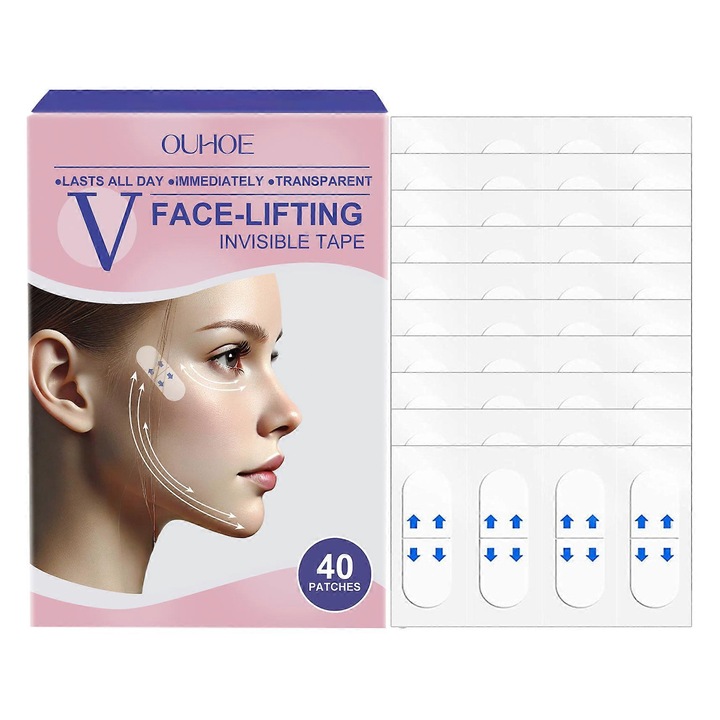 Plasture pentru lifting facial OUHOE, hidratant, ferm, invizibil, 1 bucata